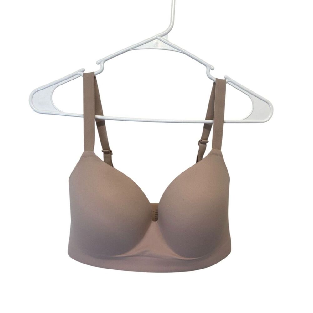 Soma Enbliss Wireless Bra Size 34DD Beige Padded